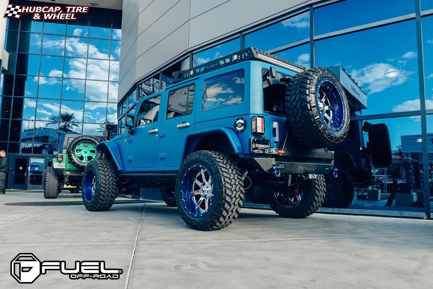vehicle gallery/jeep wrangler fuel maverick d260 0X0  Chrome with Gloss Black Lip wheels and rims